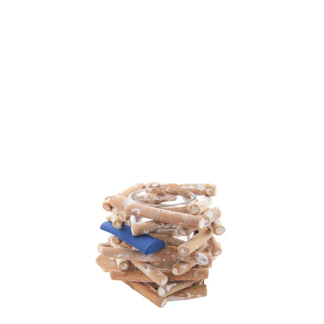 sia-nora-marin-photophore-bois-bleu-15-cm image 1