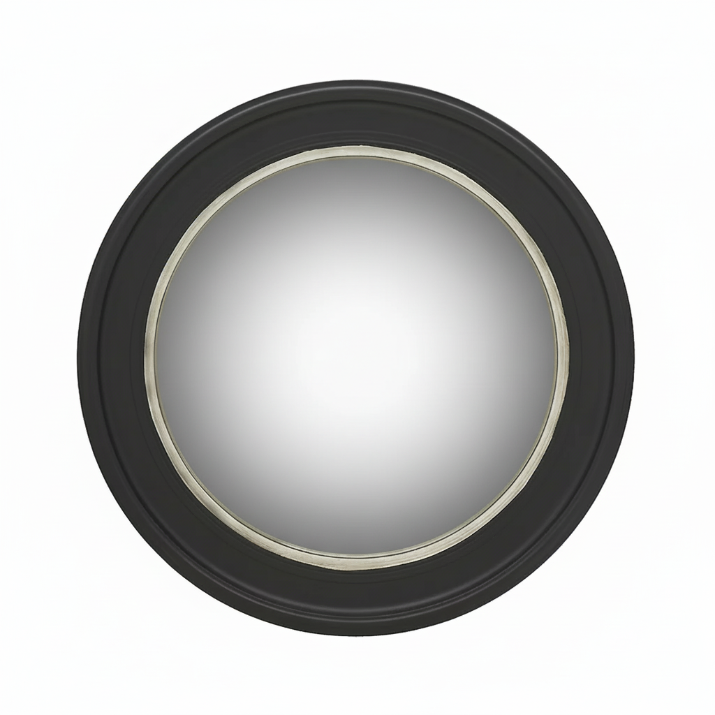 sia-deco-victoria-miroir-rond-convexe-noir-66-cm image 1