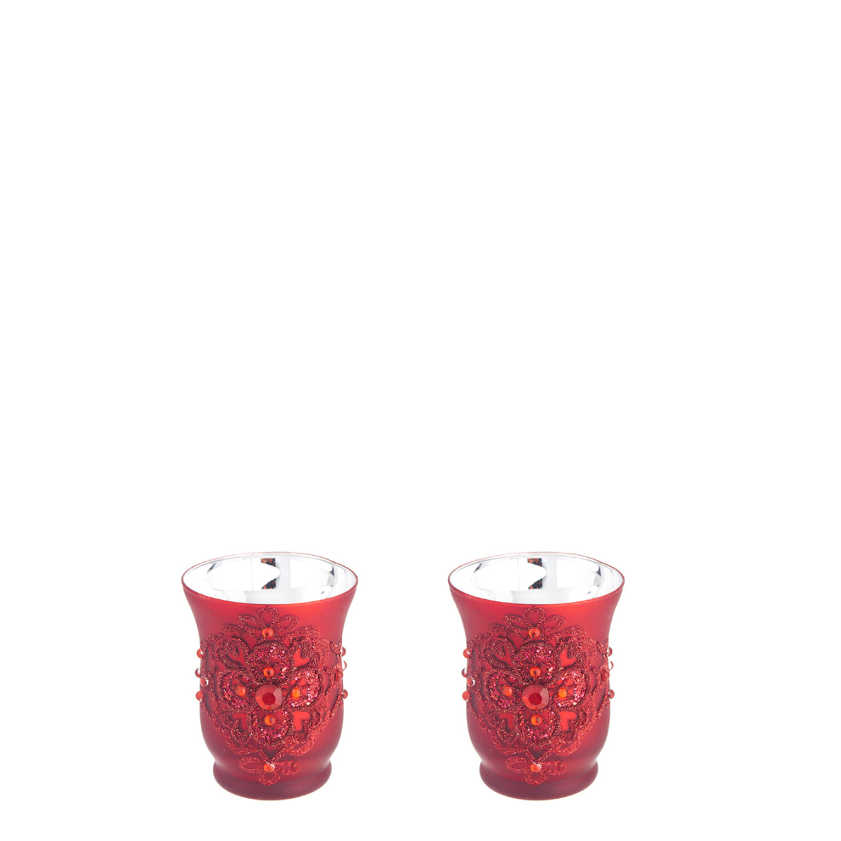 sia-deco-nora-lys-photophore-verre-rouge-lot-de-2 image 1