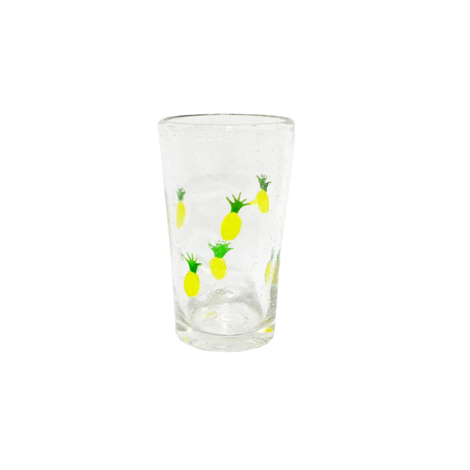 sia-deco-alba-verre-eau-oasis-jaune-motif-ananas image 1