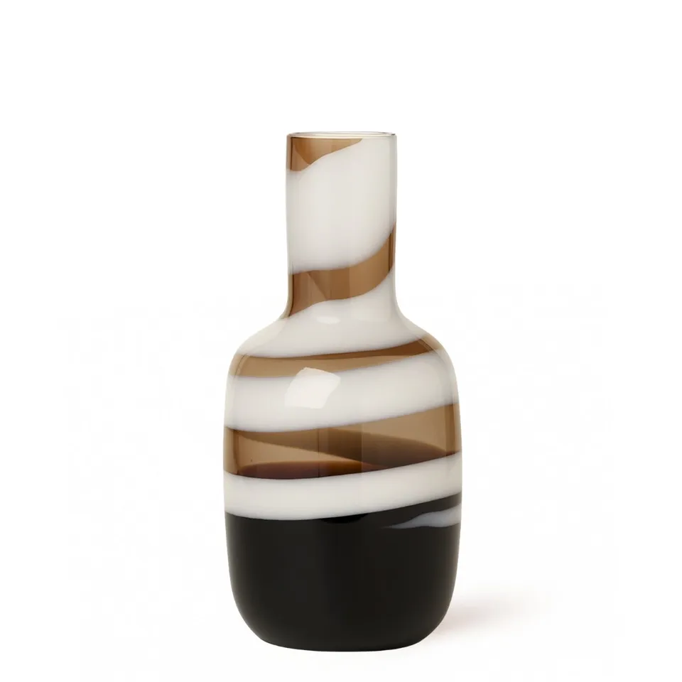 sia-deco-antica-spirale-vase-verre-marron-40-cm image 1