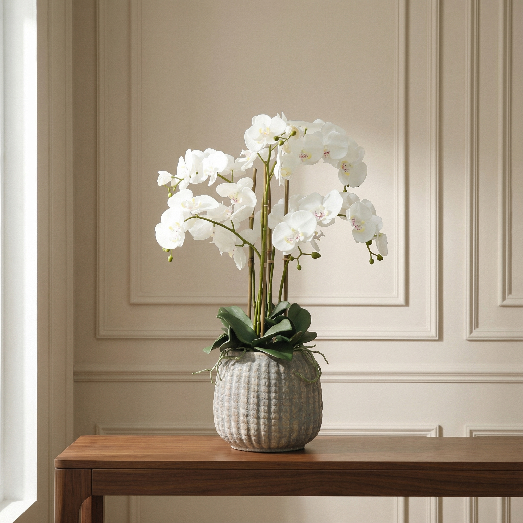 sia-deco-noah-orchid-e-75-cm-composition-artificielle-blanc image 4