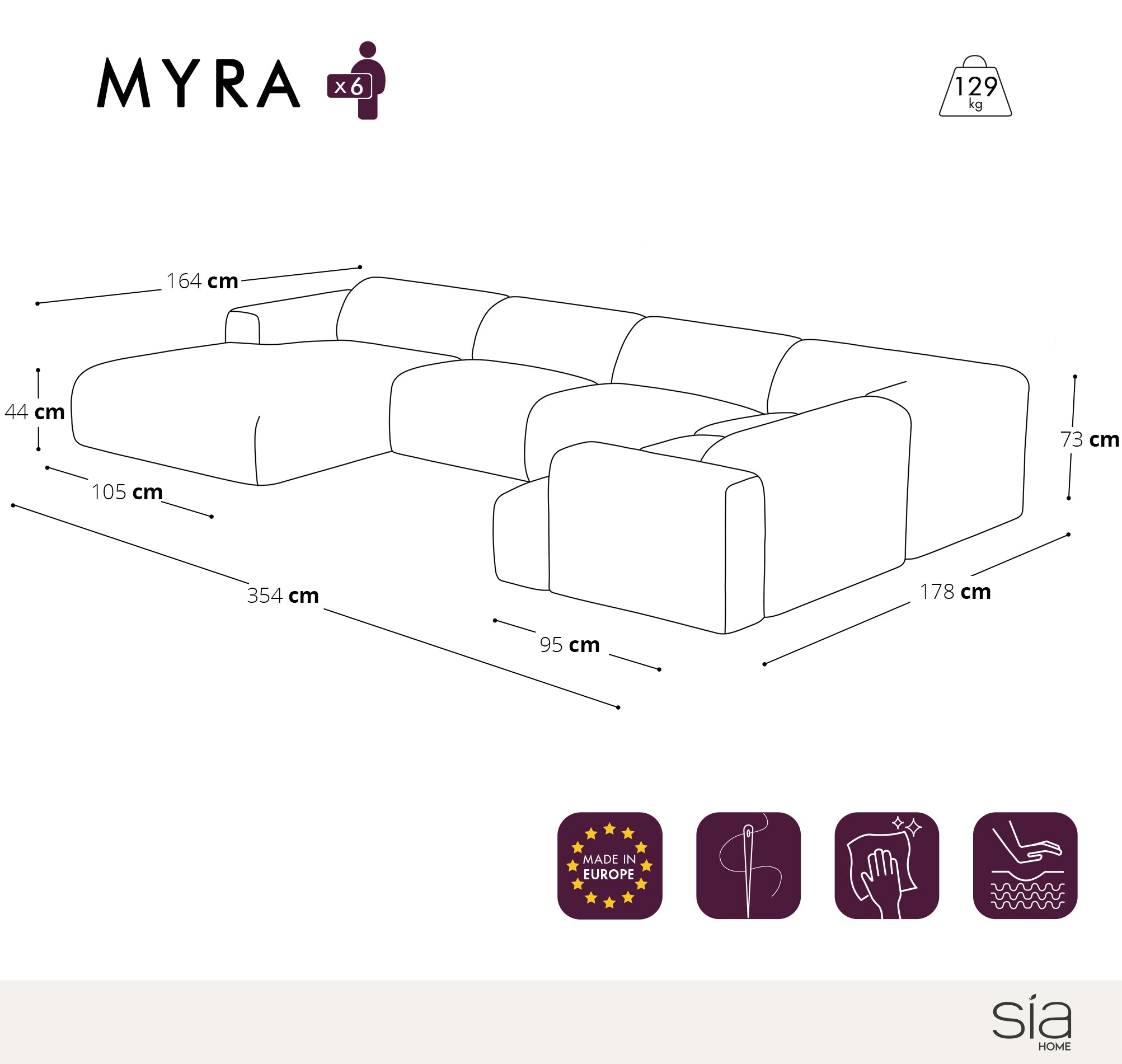 sia-myra-canap-panoramique-gauche-cr-me-tissu image 5