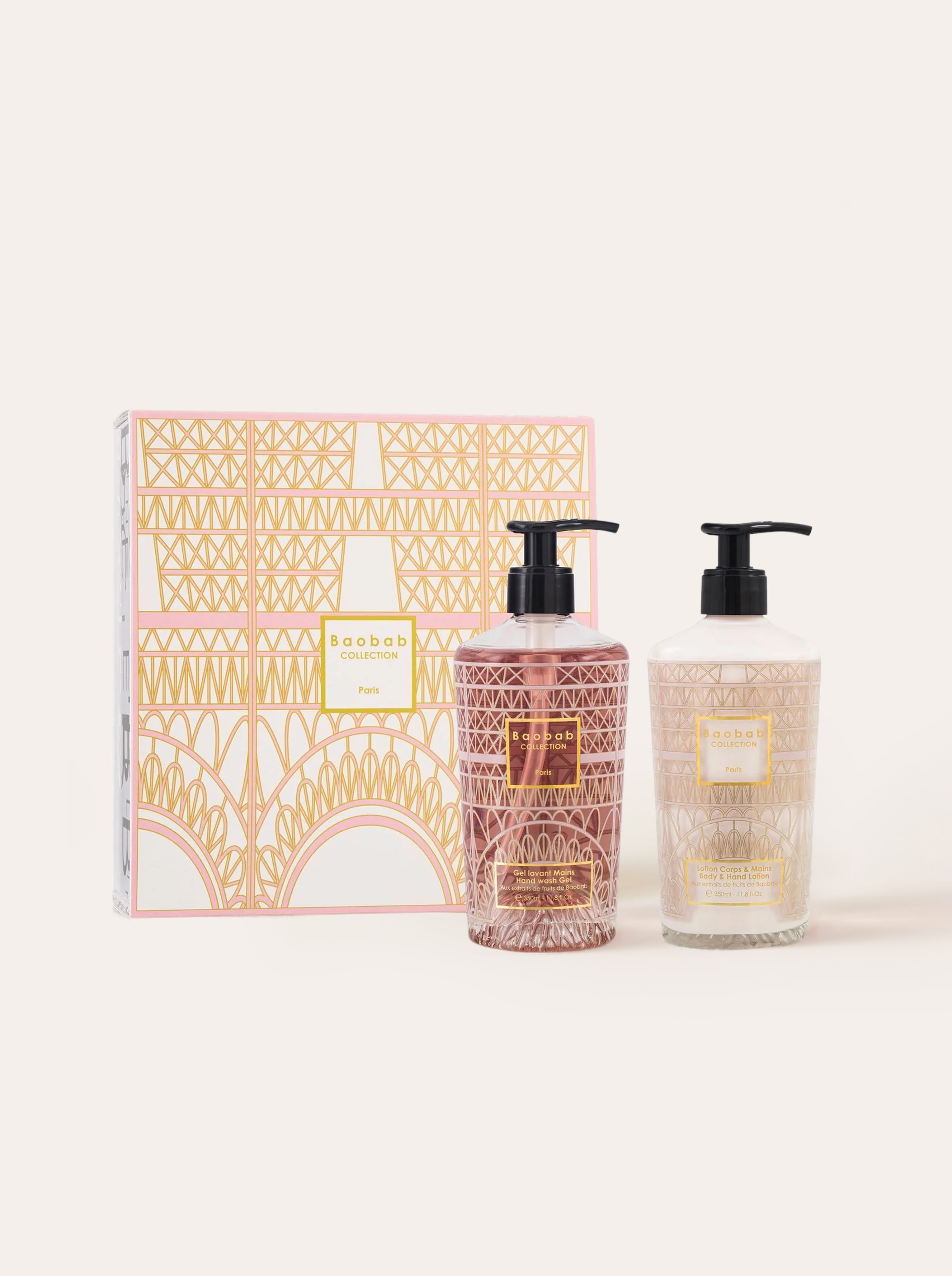 baobab-collection-paris-coffret-lotion-gel-mains-2x350ml image 1