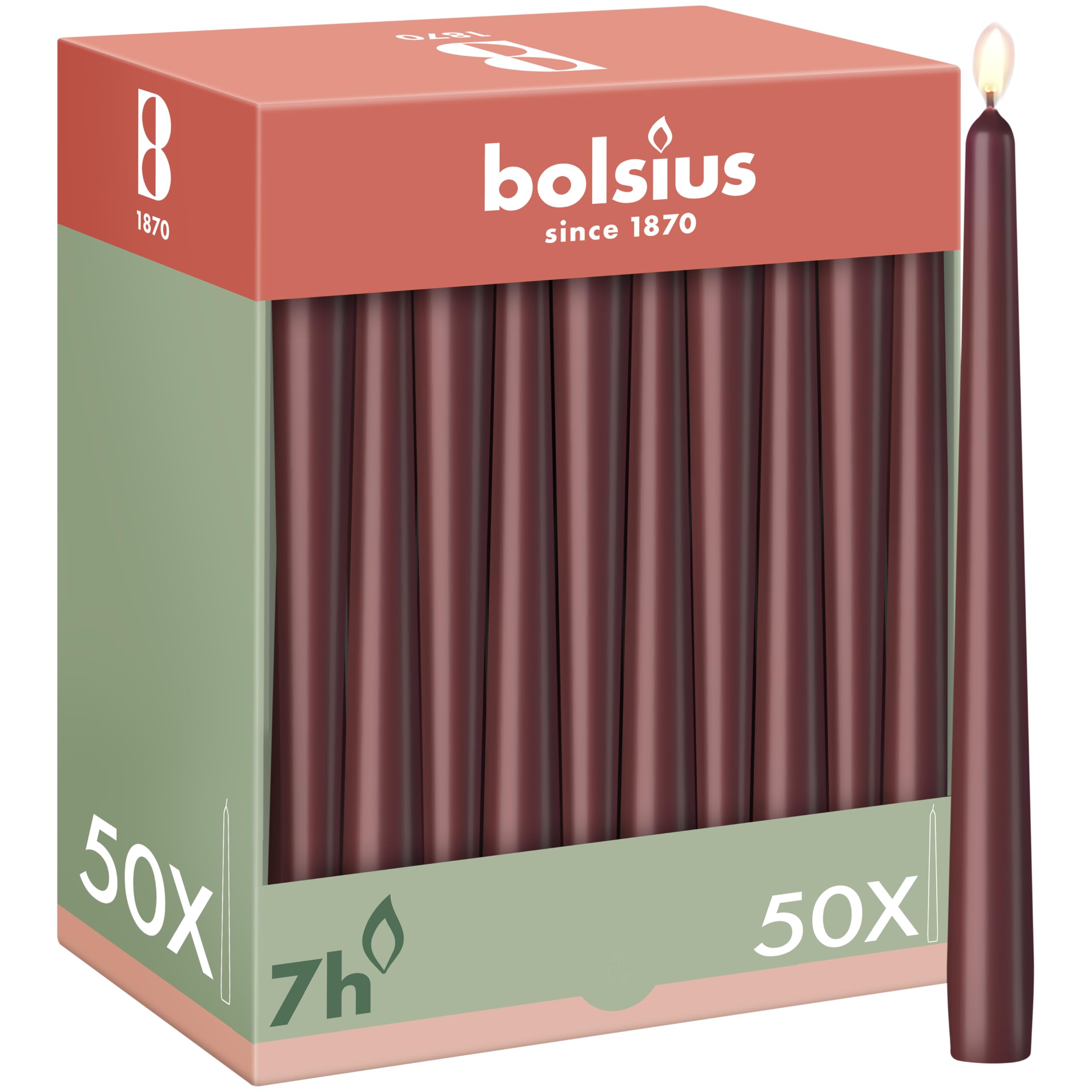 bolsius-bougies-de-d-ner-24-5-cm-bougie-conique-cru-lot-50 image 8