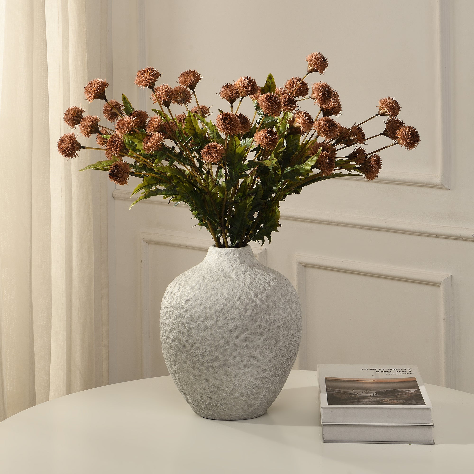 sia-deco-noah-chrysanth-me-ping-pong-fleur-artificielle-blanc-62-cm image 5