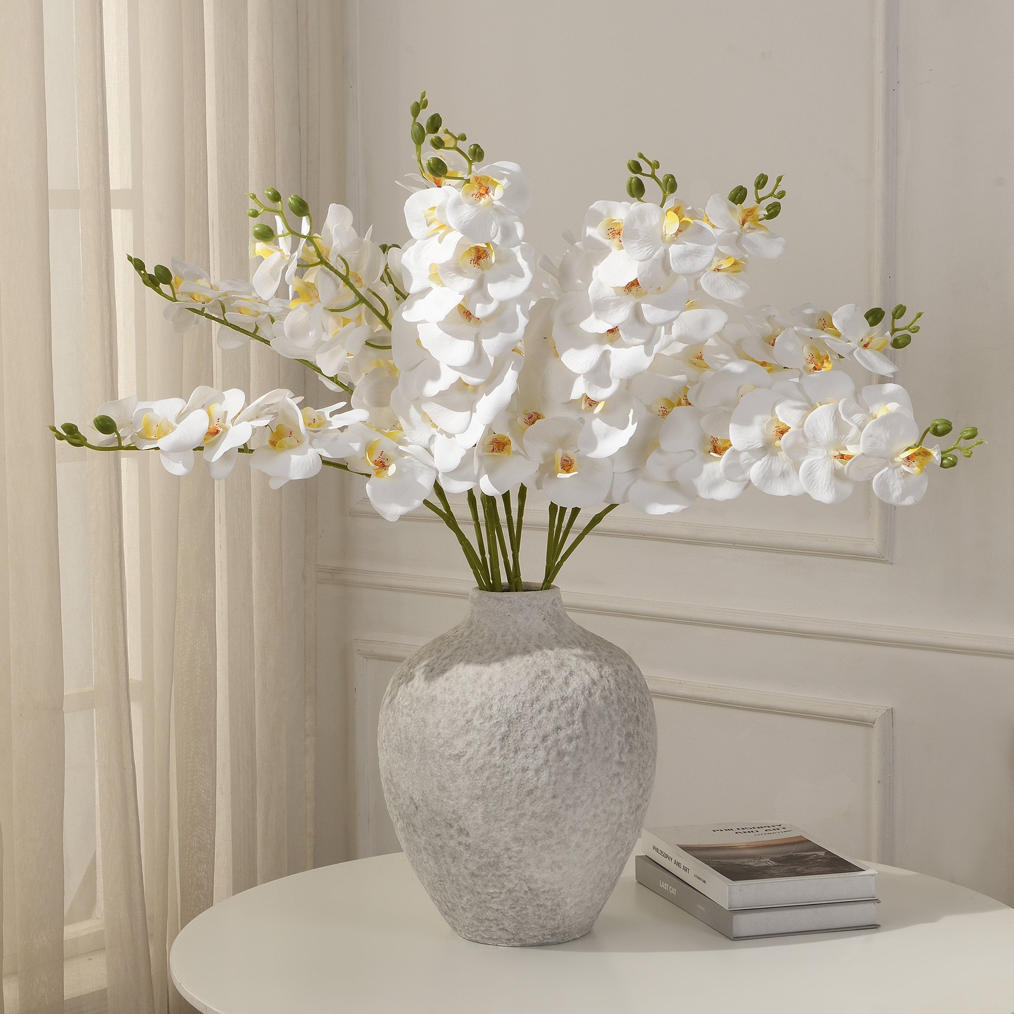 sia-deco-noah-tige-orchid-e-90-cm-blanc-jaune image 2