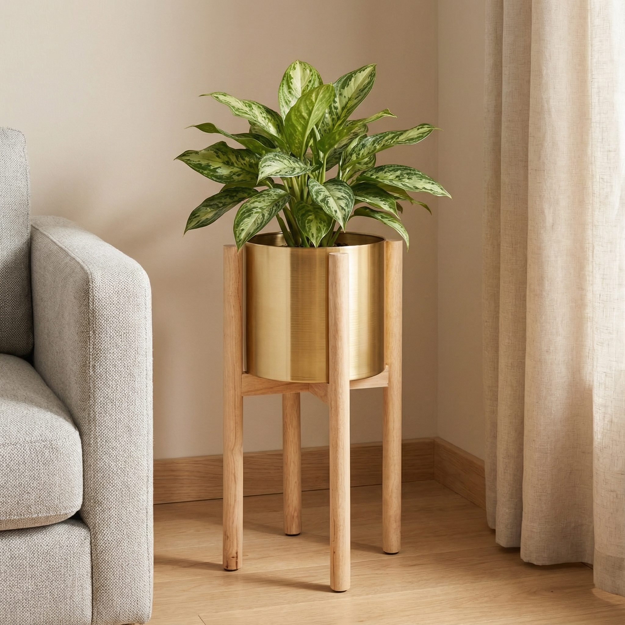sia-deco-antica-amaya-cache-pot-m-tal-dor-51-cm image 2