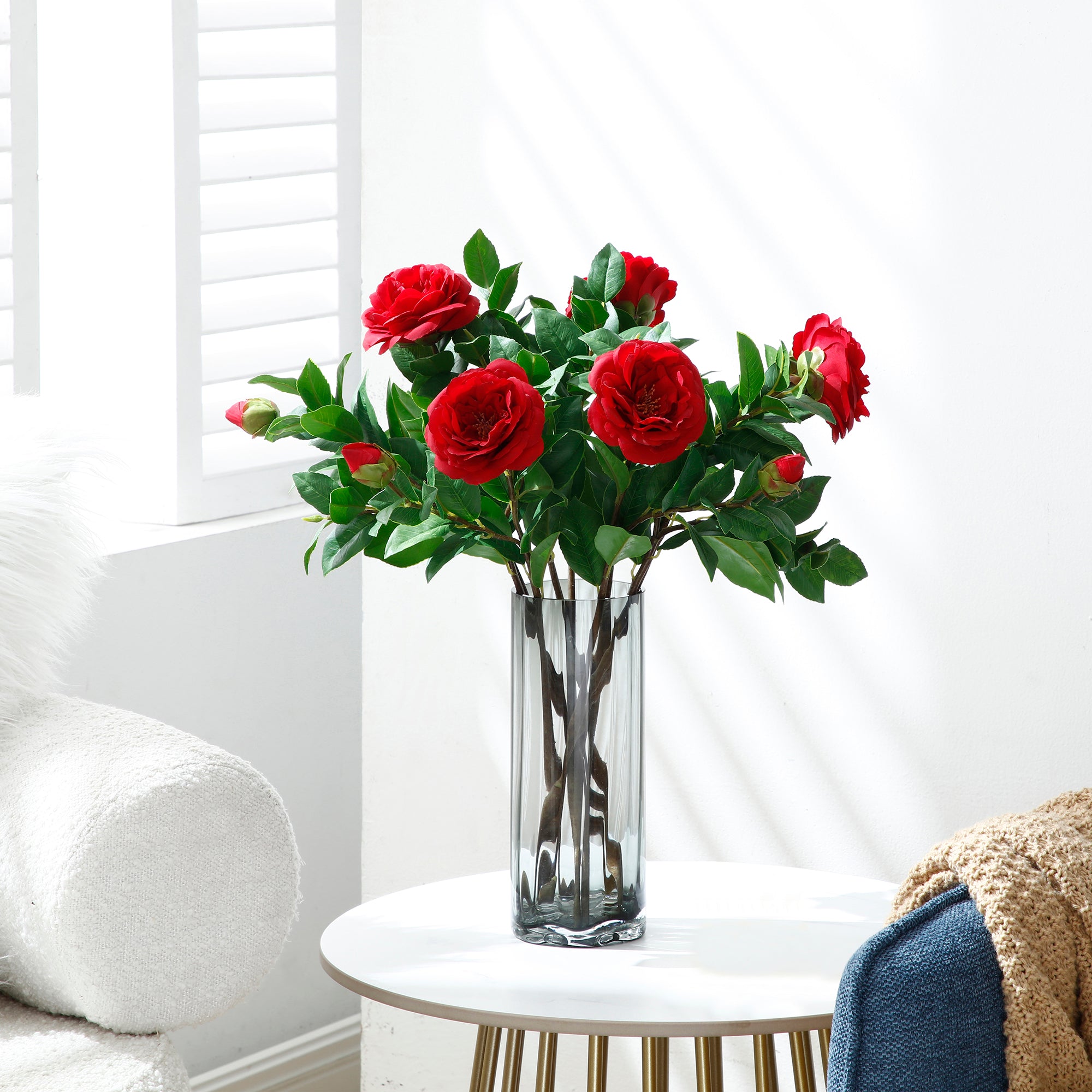sia-deco-noah-tige-de-cam-lia-fleur-artificielle-rouge-53-cm image 2