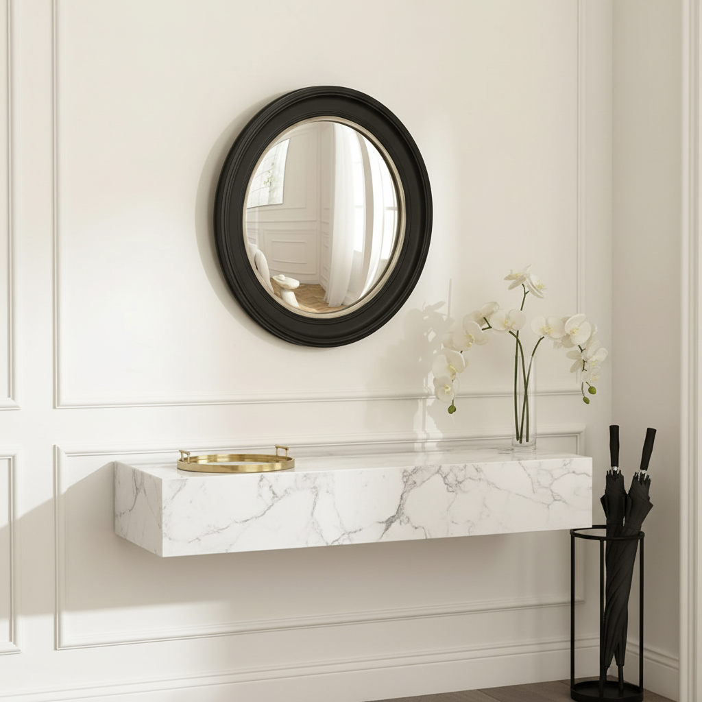 sia-deco-victoria-miroir-rond-convexe-noir-66-cm image 3