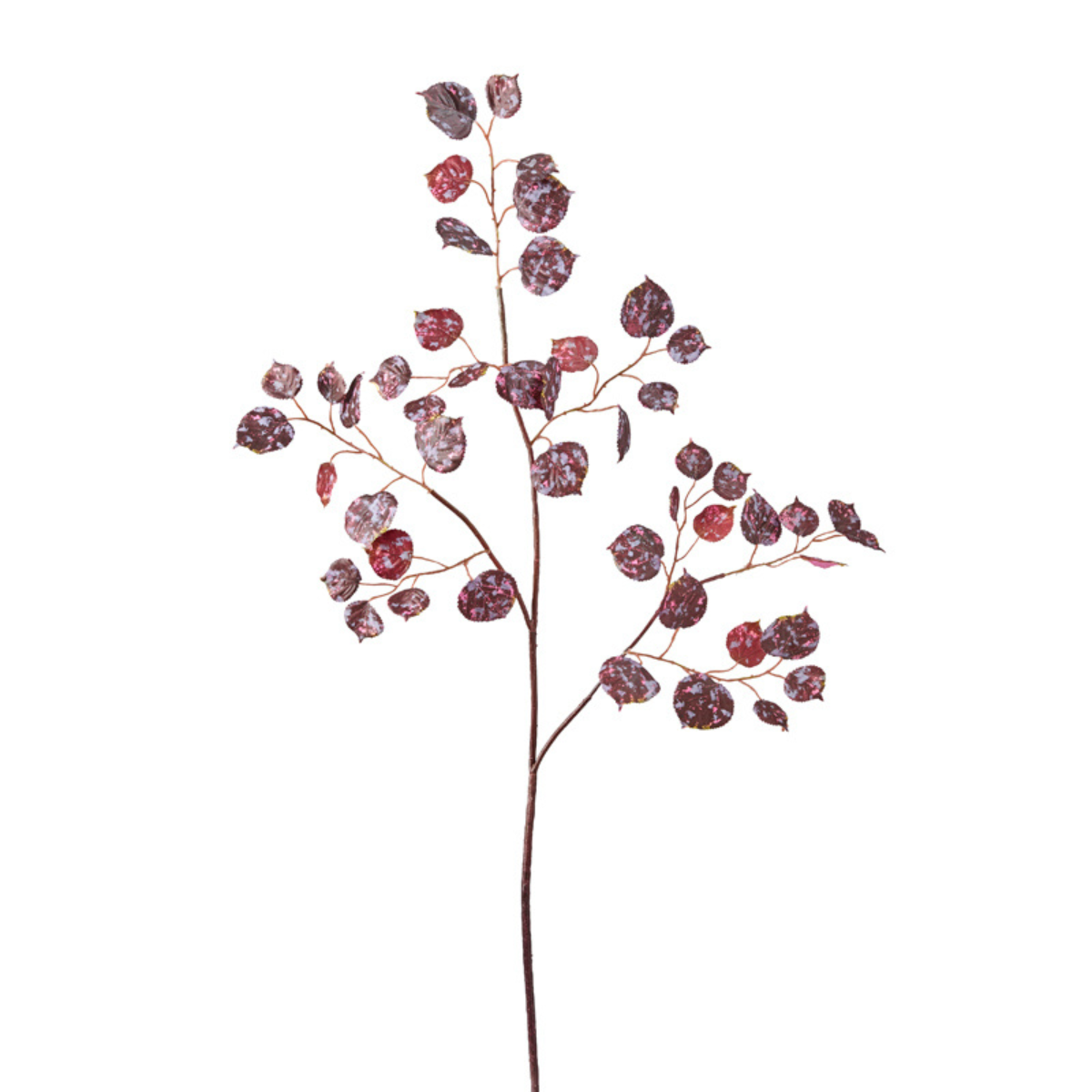 sia-deco-noah-feuillage-givr-104-cm-bordeaux-artificiel image 1