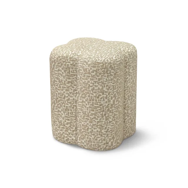 sia-deco-bari-lucky-pouf-tissu-beige-motifs image 1
