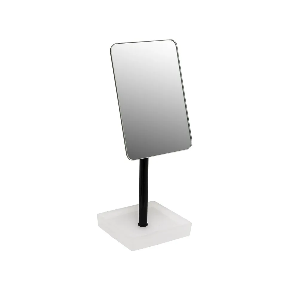 sia-deco-victoria-miroir-cecile-sur-pied-noir-blanc-29-cm image 1