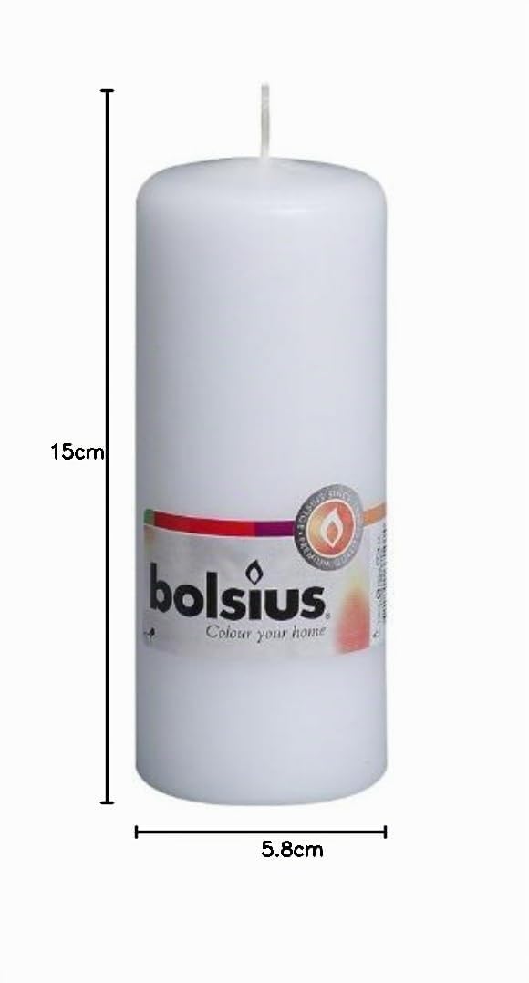 bolsius-bougies-piliers-15x6cm-bougie-blanche-x10-42h image 2