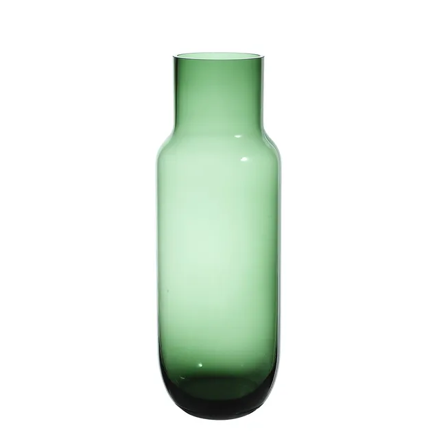 sia-antica-vase-bottle-42-cm-bleu-verre-transparent image 1