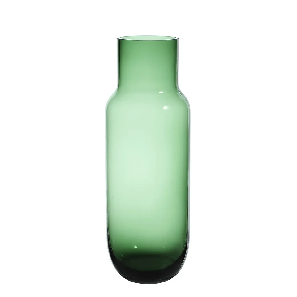 sia-antica-vase-bottle-42-cm-bleu-verre-transparent image 1
