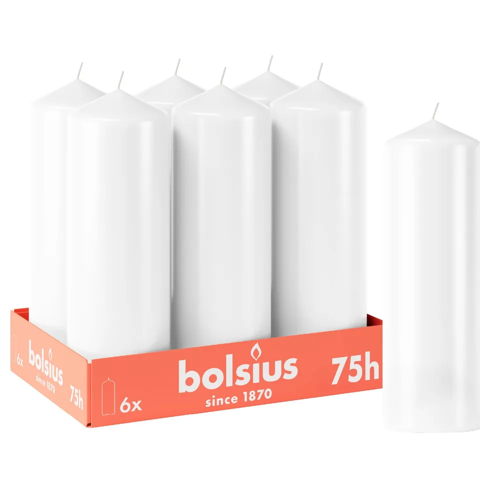 bolsius-essentials-bougie-pilier-blanche-20x7-cm-lot-6-non-parfum-e image 1