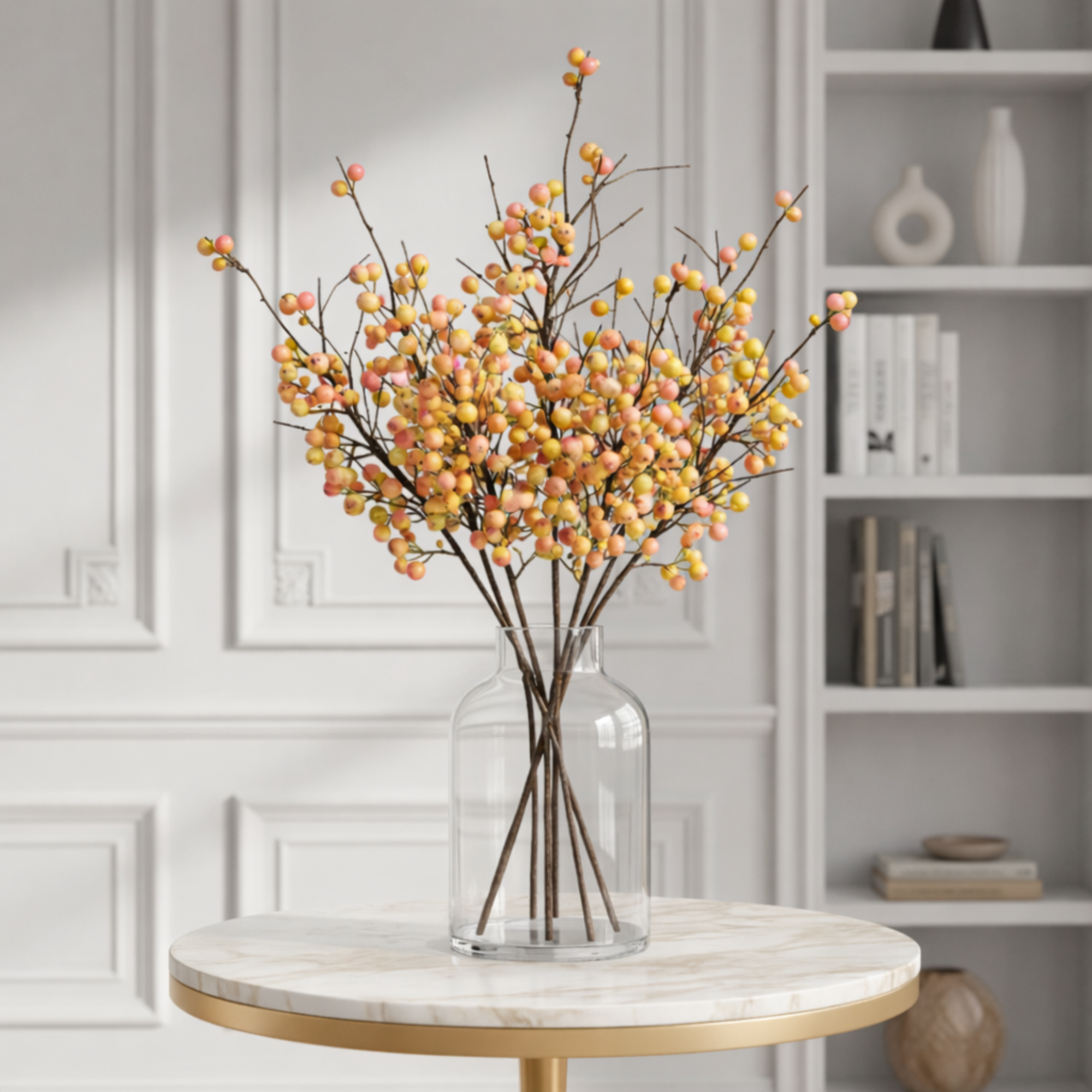 sia-deco-noah-baies-sauvages-branche-artificielle-jaune-45-cm image 2