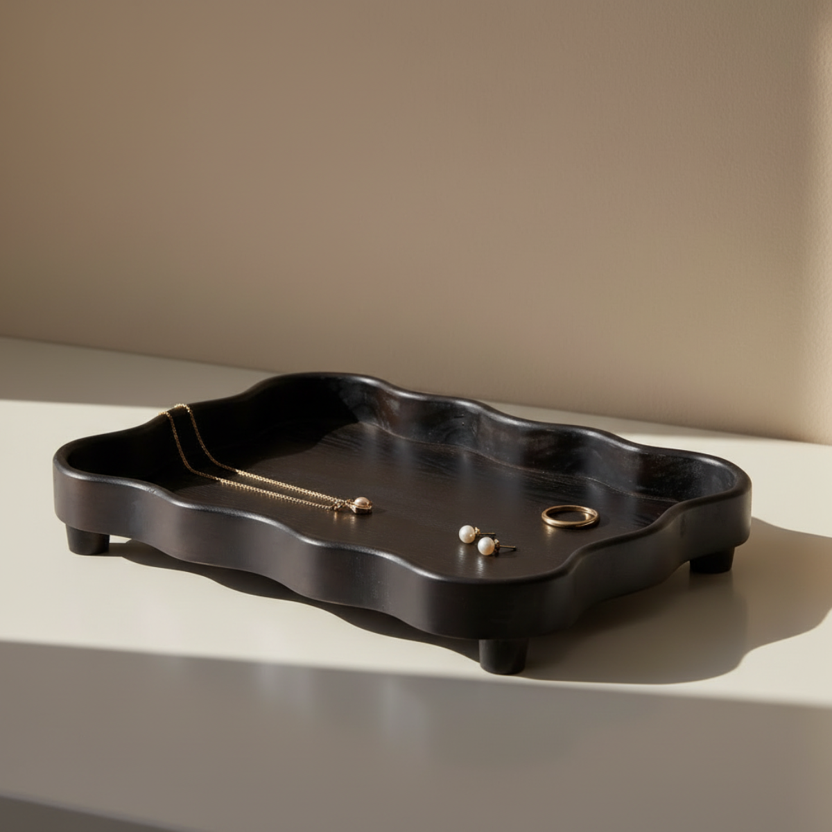 sia-arlo-nami-plateau-d-coratif-noir-48-cm image 2