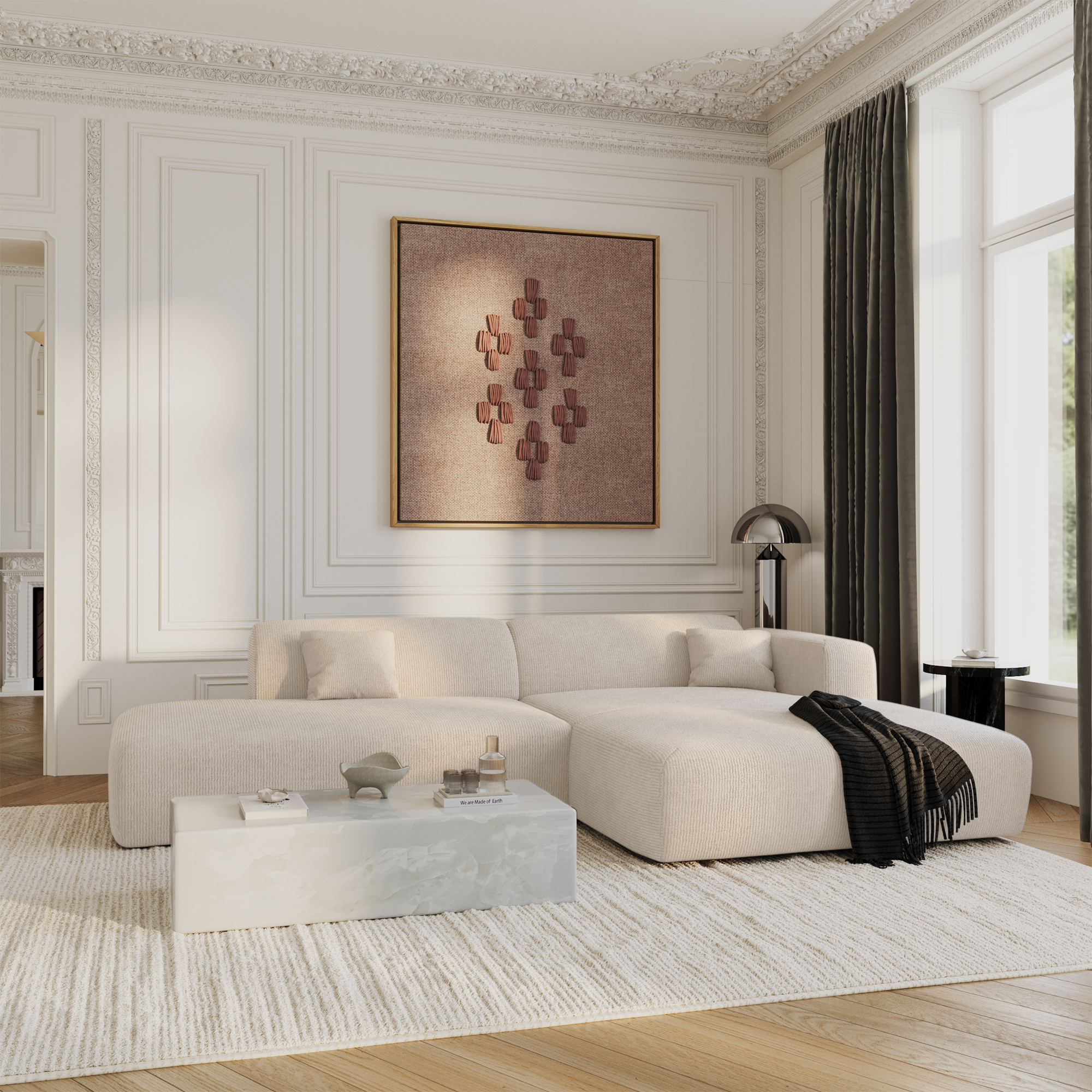 sia-myra-canap-angle-droit-ouvert-cr-me-5-places image 2
