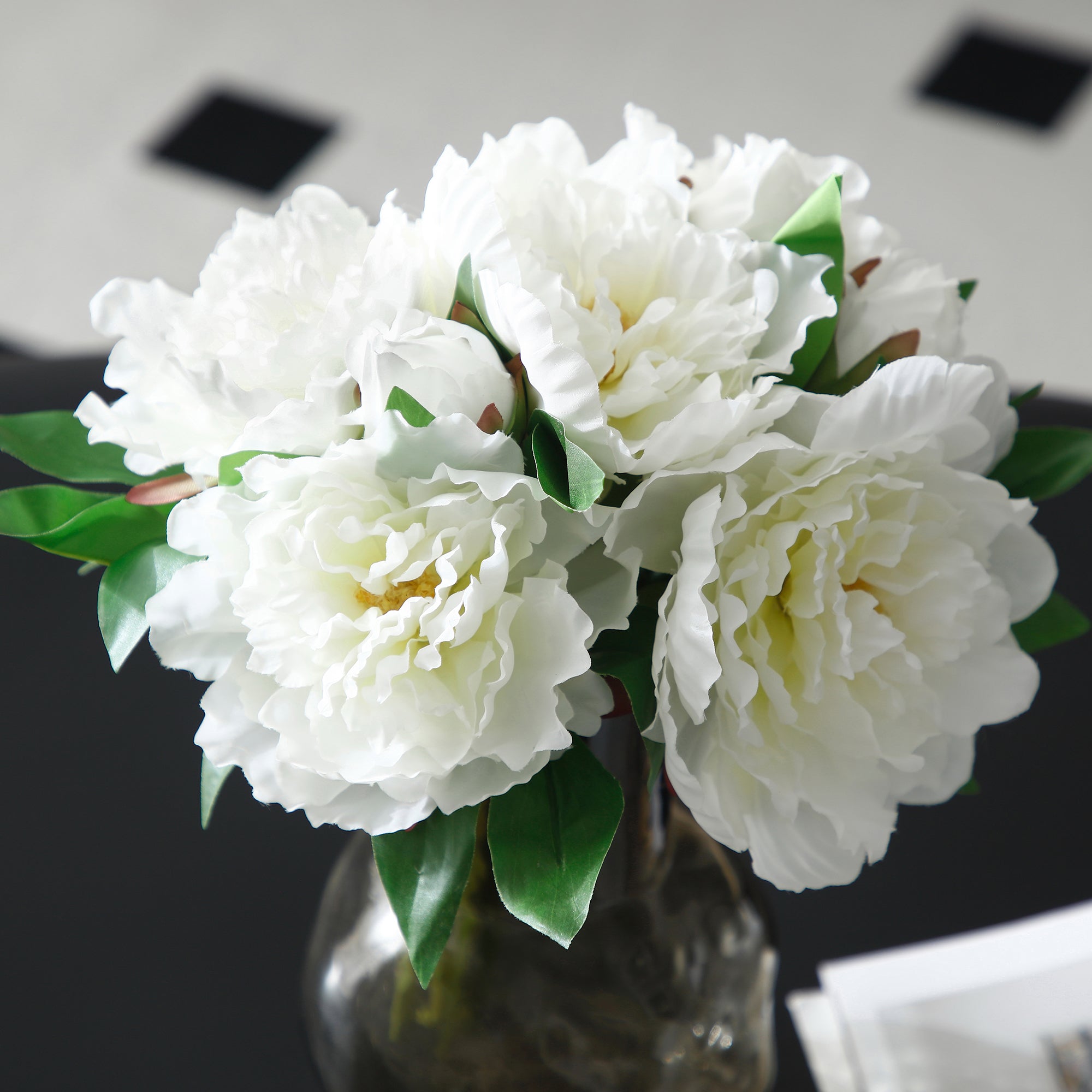 sia-deco-noah-bouquet-pivoines-artificielles-28-cm-rouge image 5