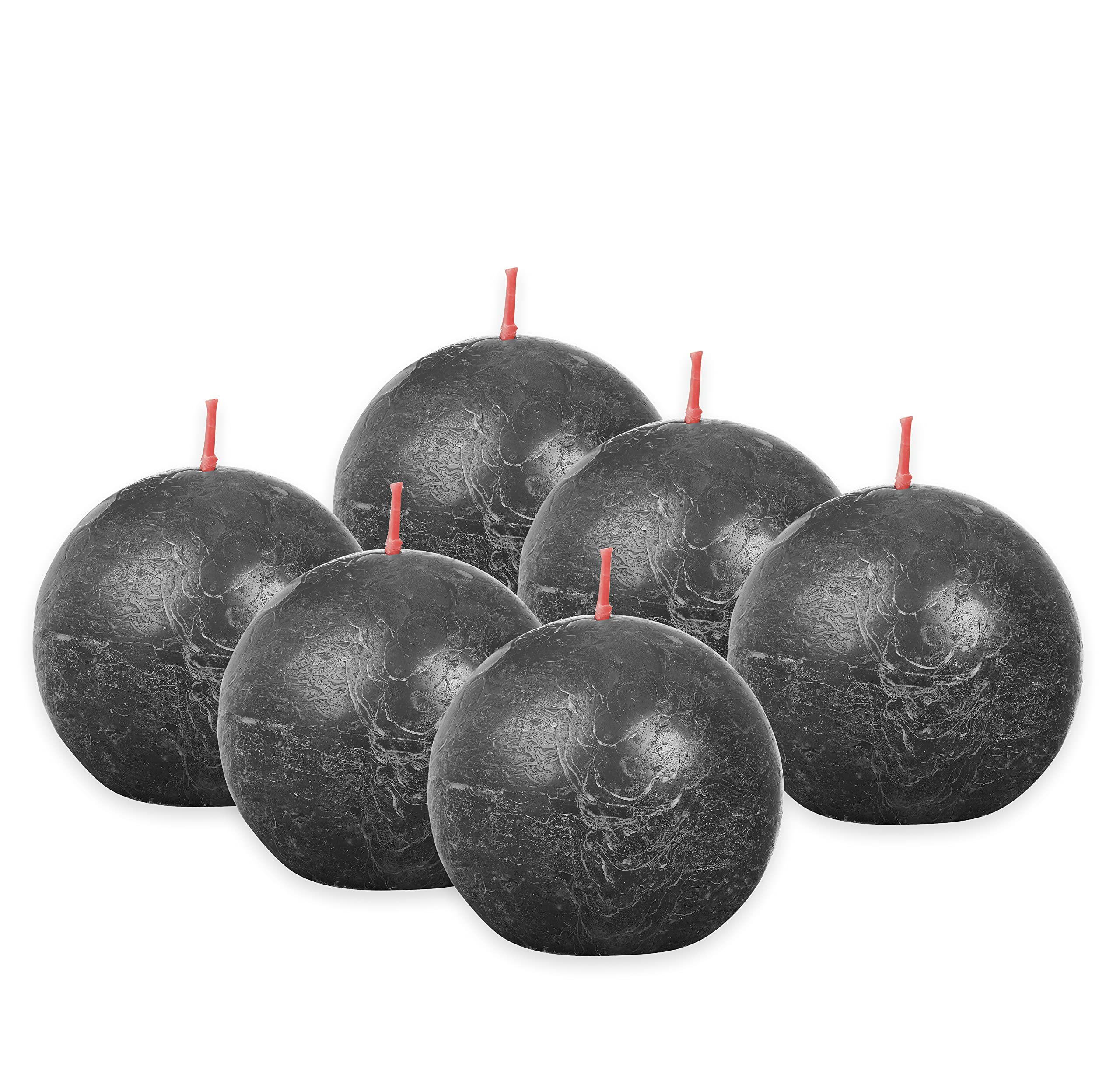 bolsius-rustique-boule-bougie-ivoire-lot-6-25h-sans-parfum image 8