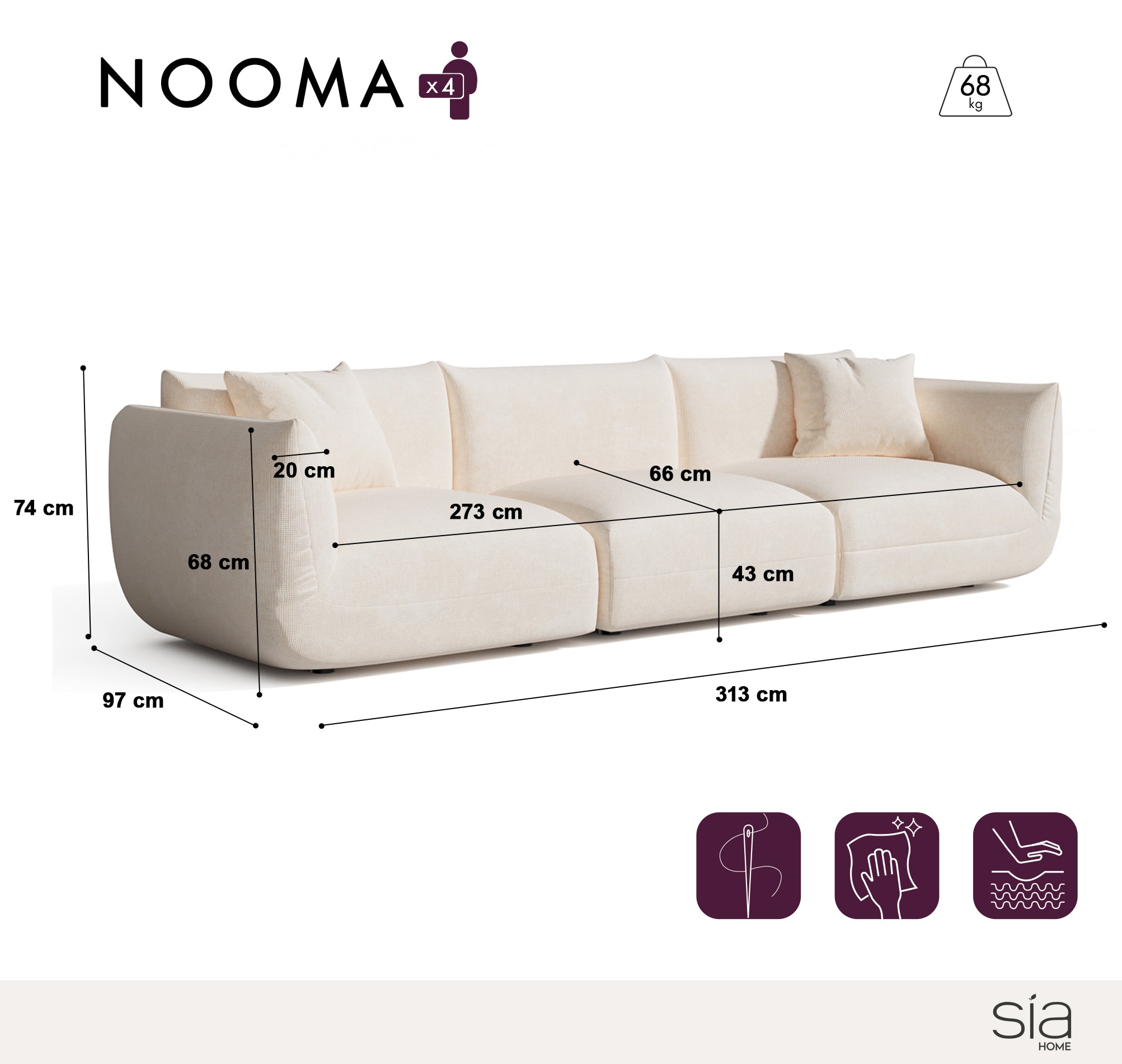 sia-nooma-313-cm-canap-modulable-4-5-places-droit image 7