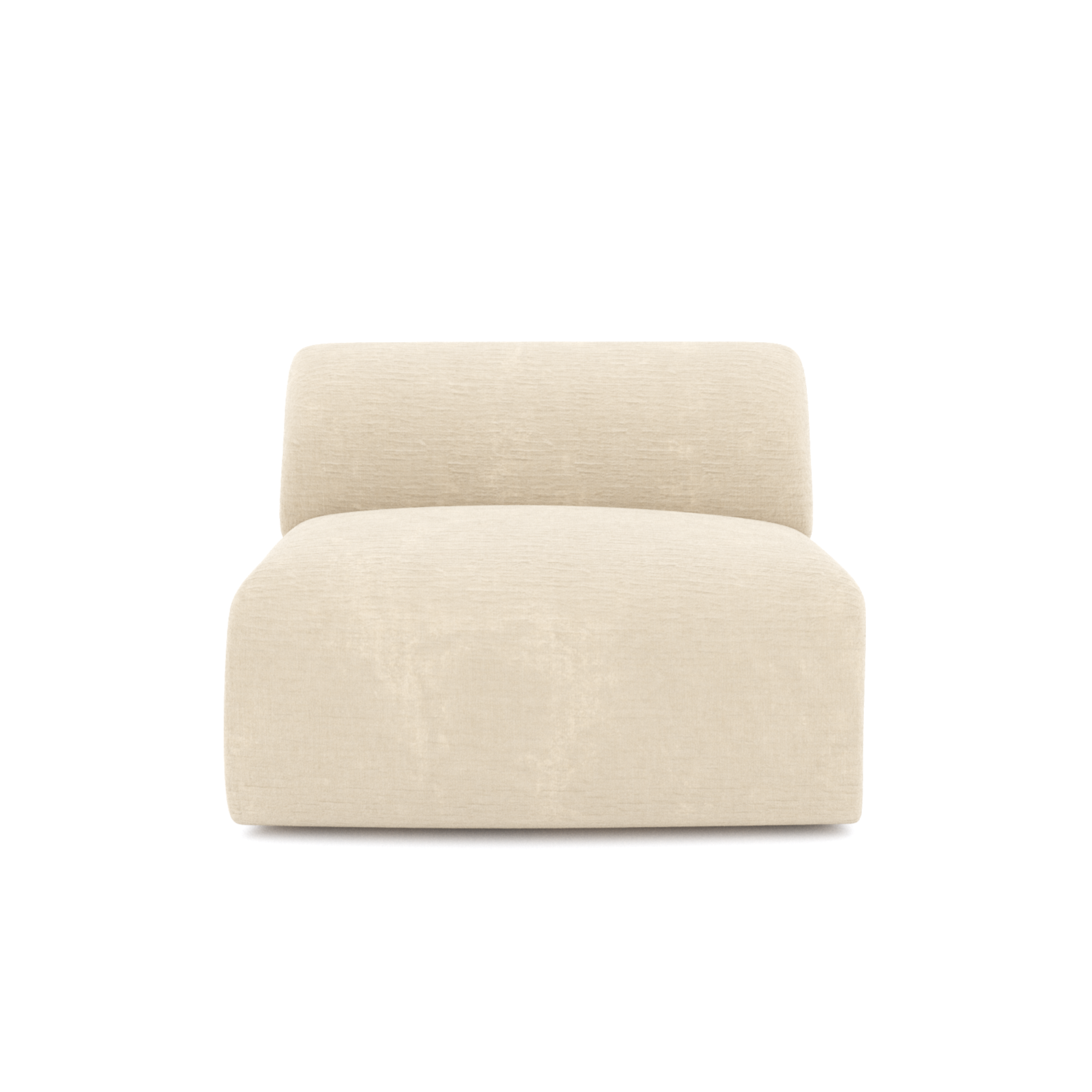 sia-deco-myra-fauteuil-sans-accoudoirs-cr-me image 1