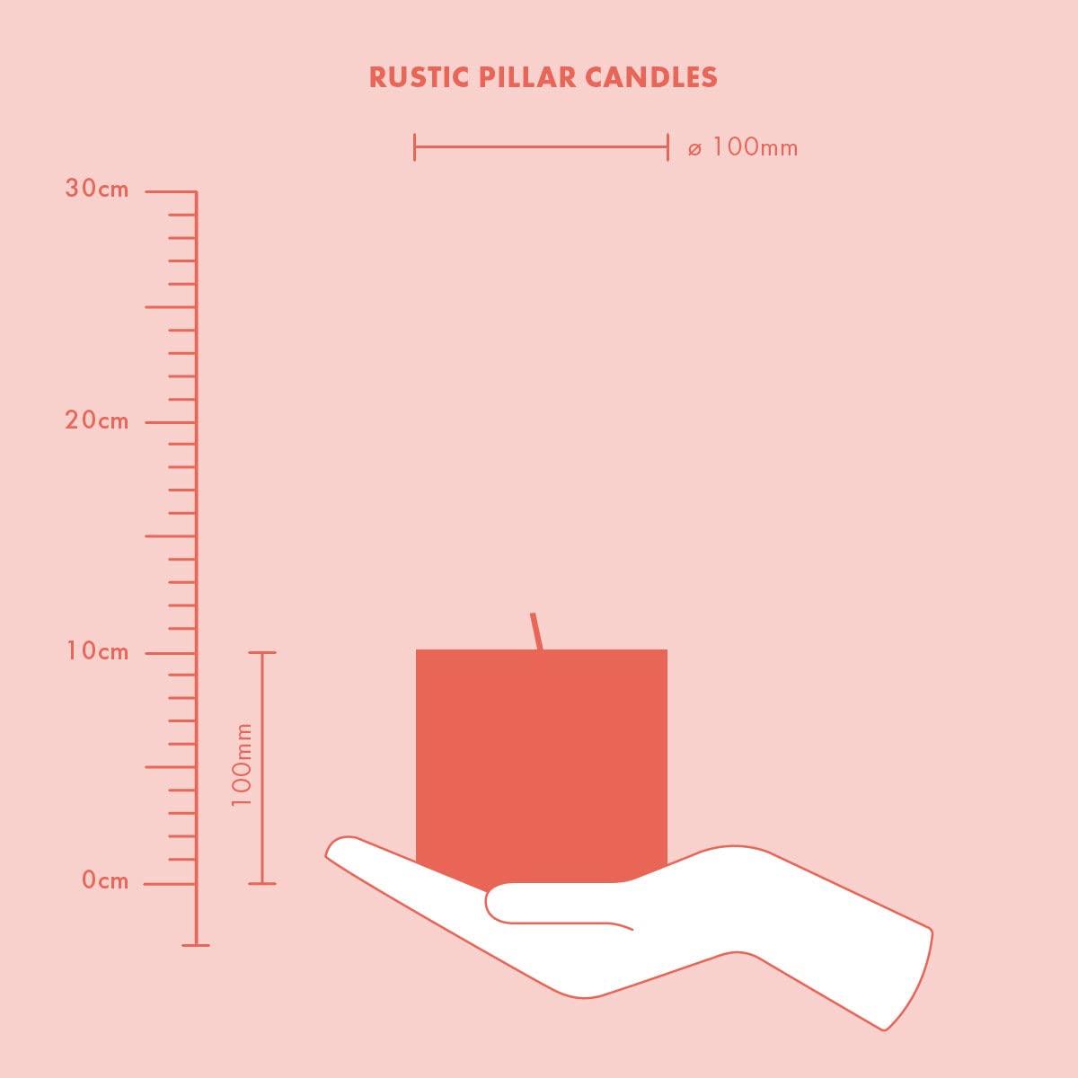 bolsius-bougies-rustiques-10x10cm-bougie-rouge-x3-62h image 5