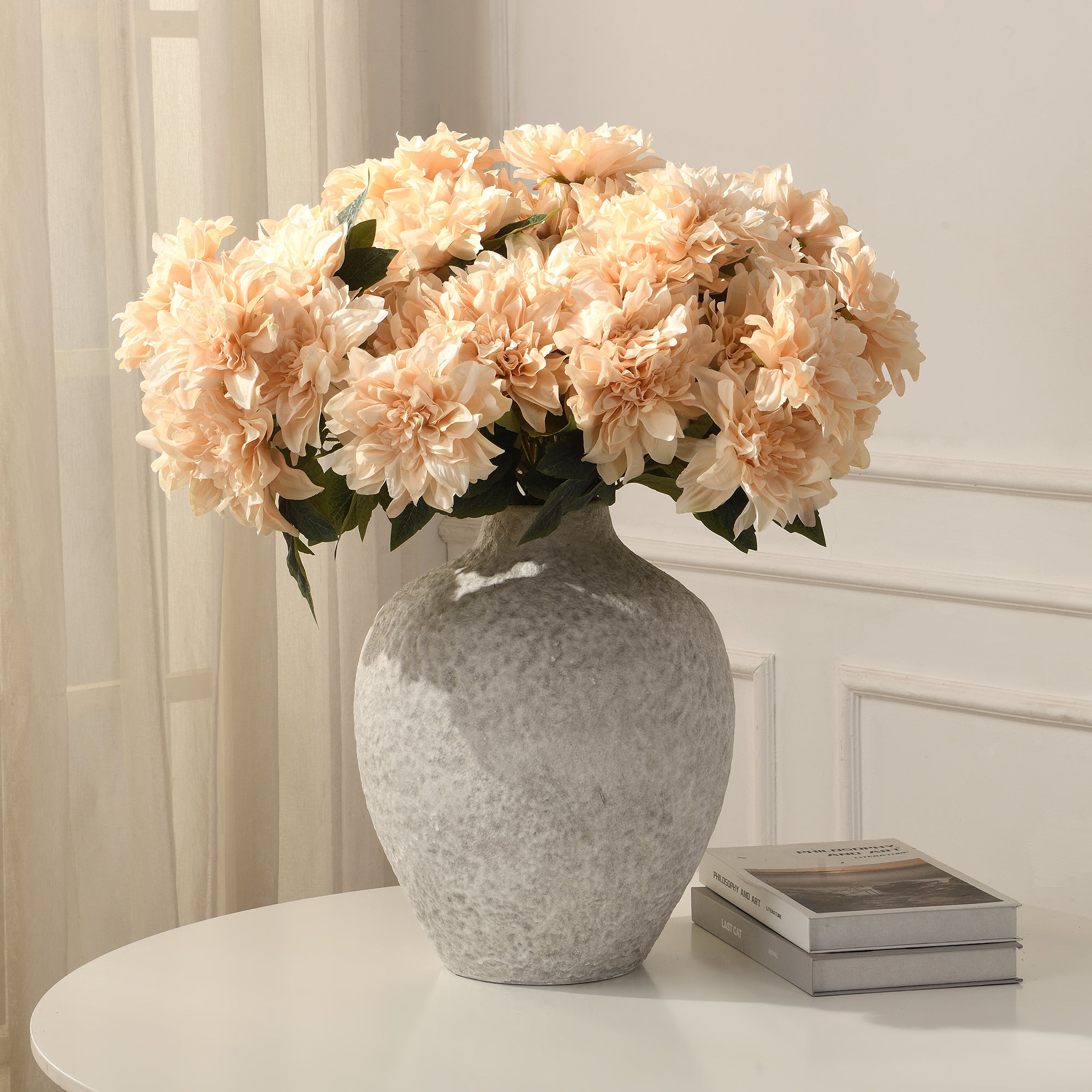 sia-deco-noah-tige-de-dahlia-45-cm-fleur-artificielle-cr-me image 2