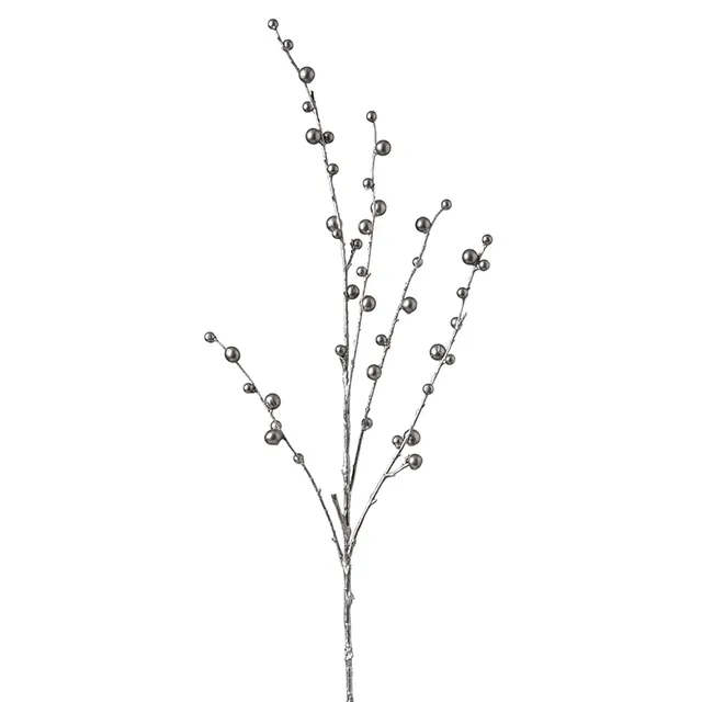 sia-noah-branche-baies-effet-m-tallique-83-cm-argent image 1
