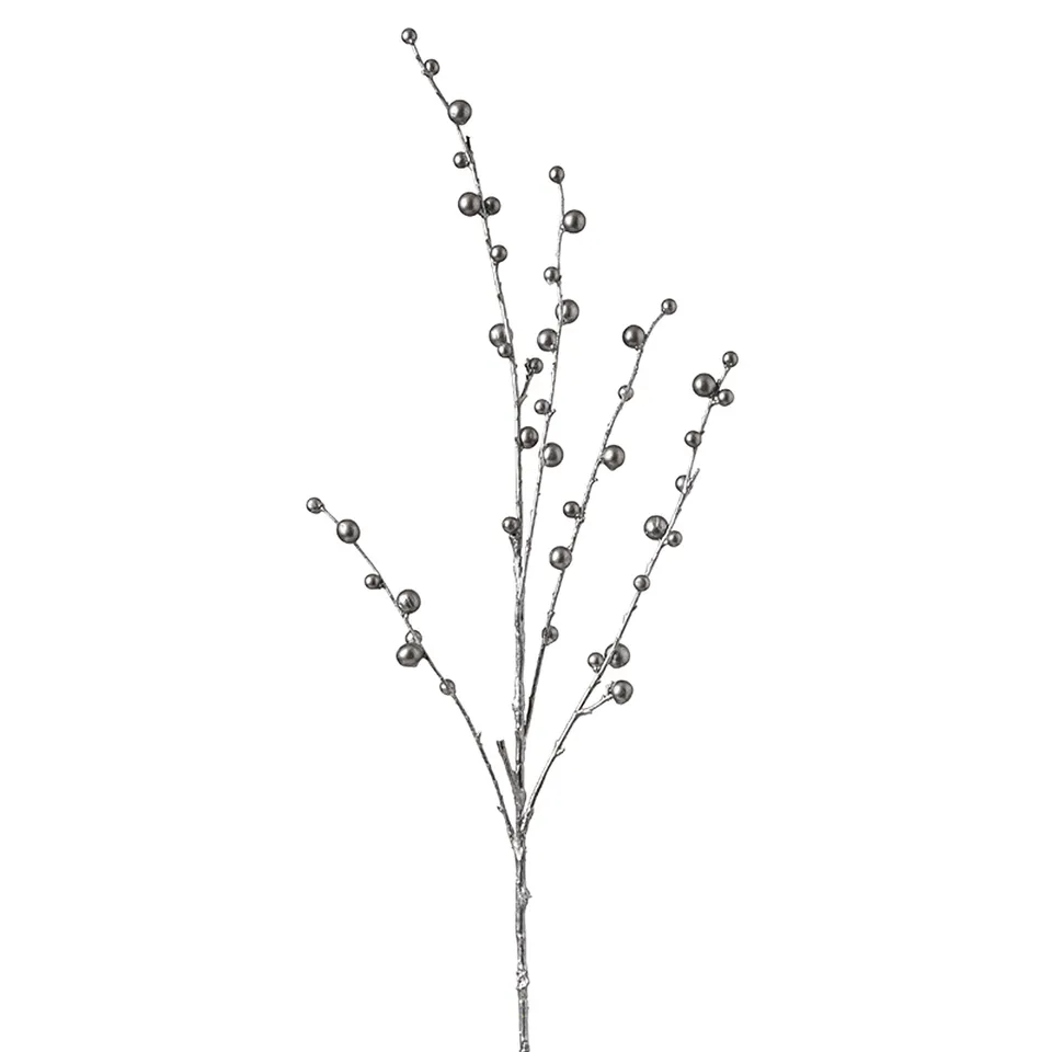 sia-noah-branche-baies-effet-m-tallique-83-cm-argent image 1