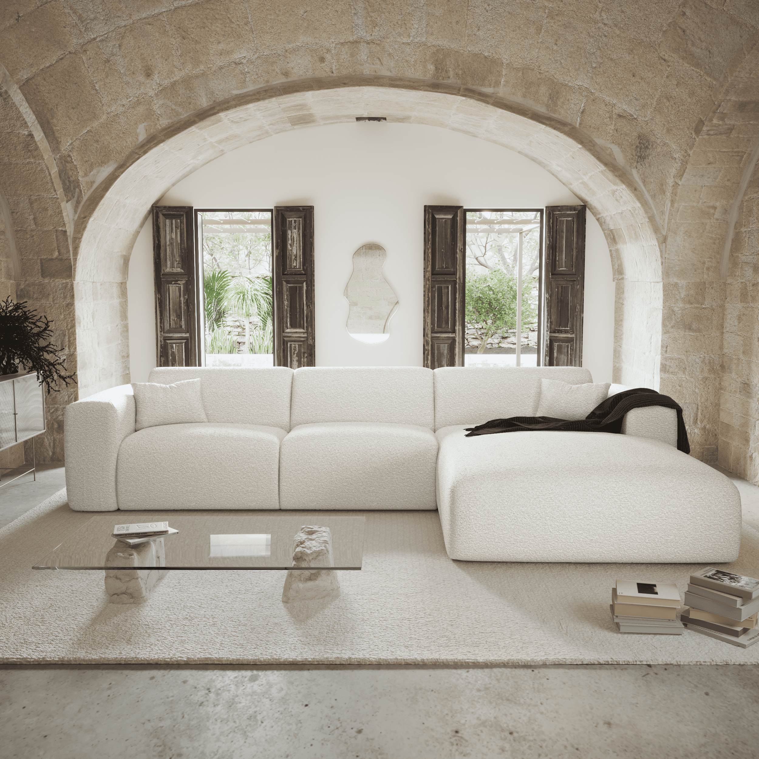 sia-myra-canap-convertible-angle-droit-cr-me-5-places image 2