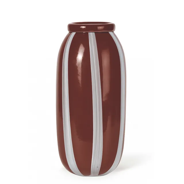 sia-antica-lattea-vase-en-verre-marron-33-cm image 1