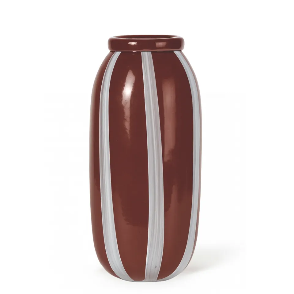 sia-antica-lattea-vase-en-verre-marron-33-cm image 1