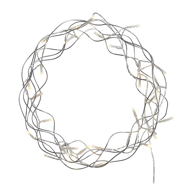 sia-deco-noah-couronne-lumineuse-led-argent-26-cm image 1