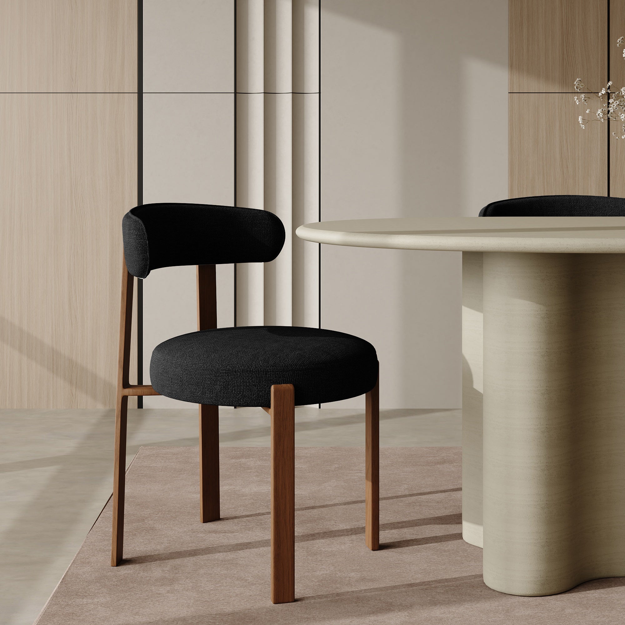 sia-charlie-juna-lot-2-chaises-noir-salle-manger image 3