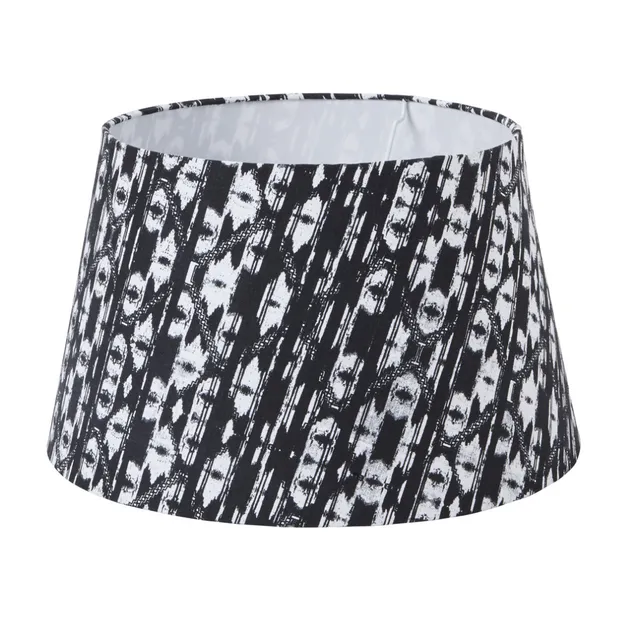 sia-deco-nora-lily-abat-jour-conique-noir-blanc-45-cm-e27 image 1