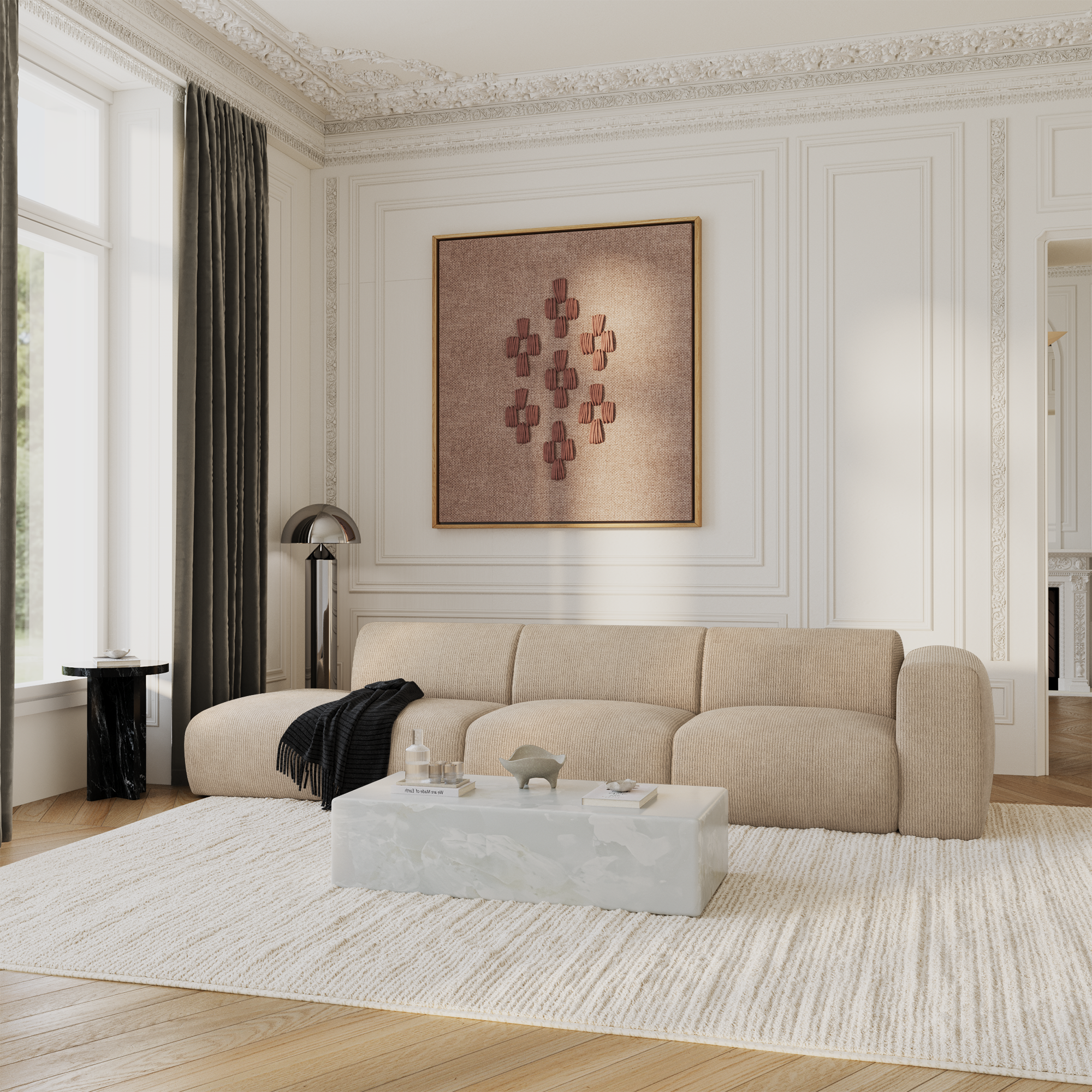 sia-myra-canap-droit-5-places-cr-me-assise-g-n-reuse-arrondie image 7