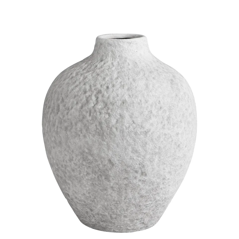 sia-antica-stone-vase-blanc-29-cm-c-ramique image 1