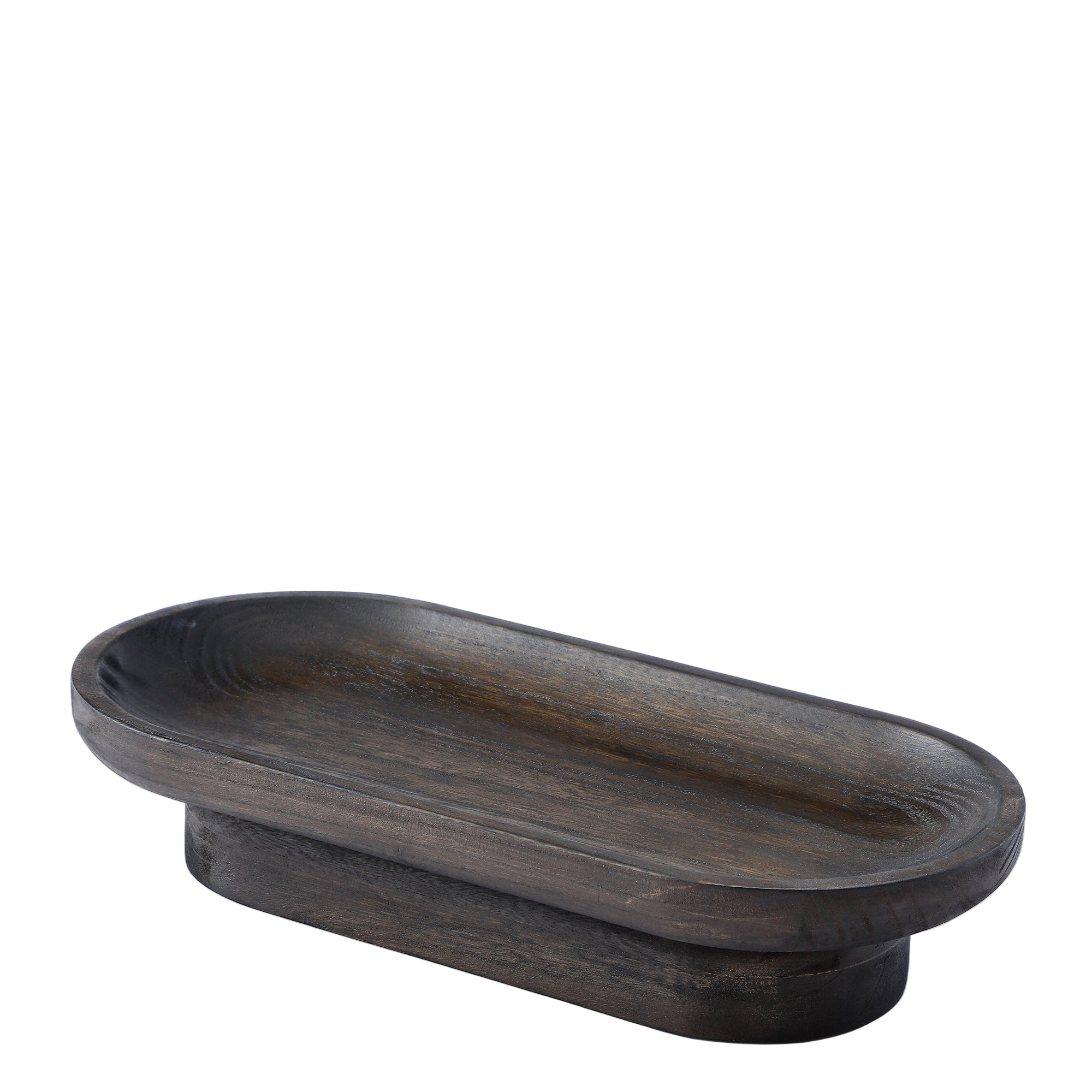 sia-arlo-plateau-d-coratif-ovale-38-cm-noir-paulownia image 3