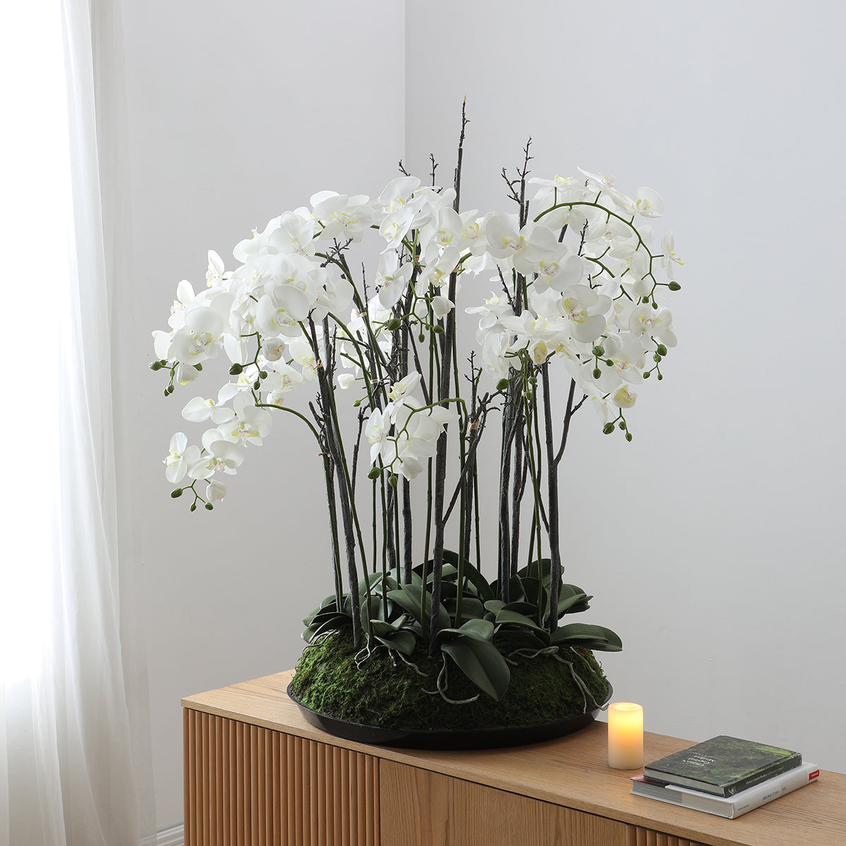sia-deco-noah-orchid-e-artificielle-blanc-113-cm image 3