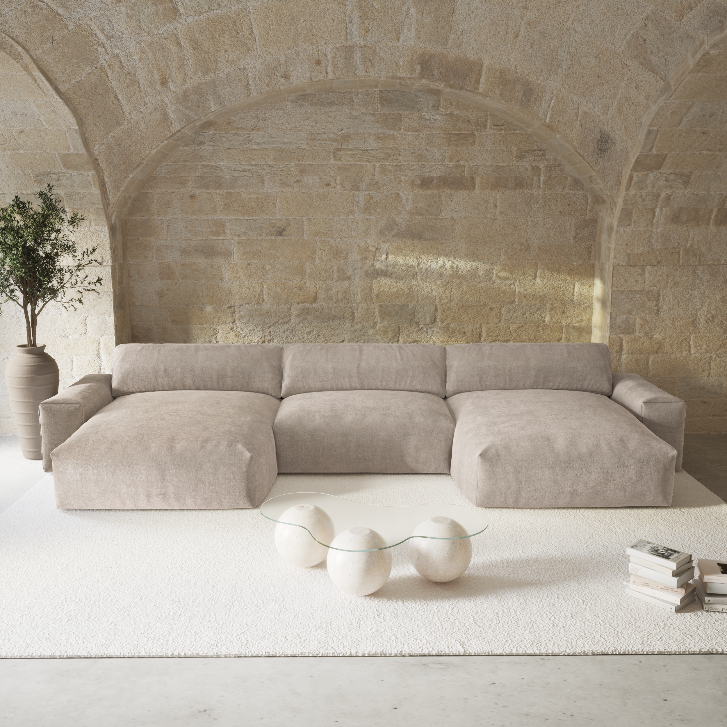 sia-bliss-canap-panoramique-cr-me-5-places-tissu image 8