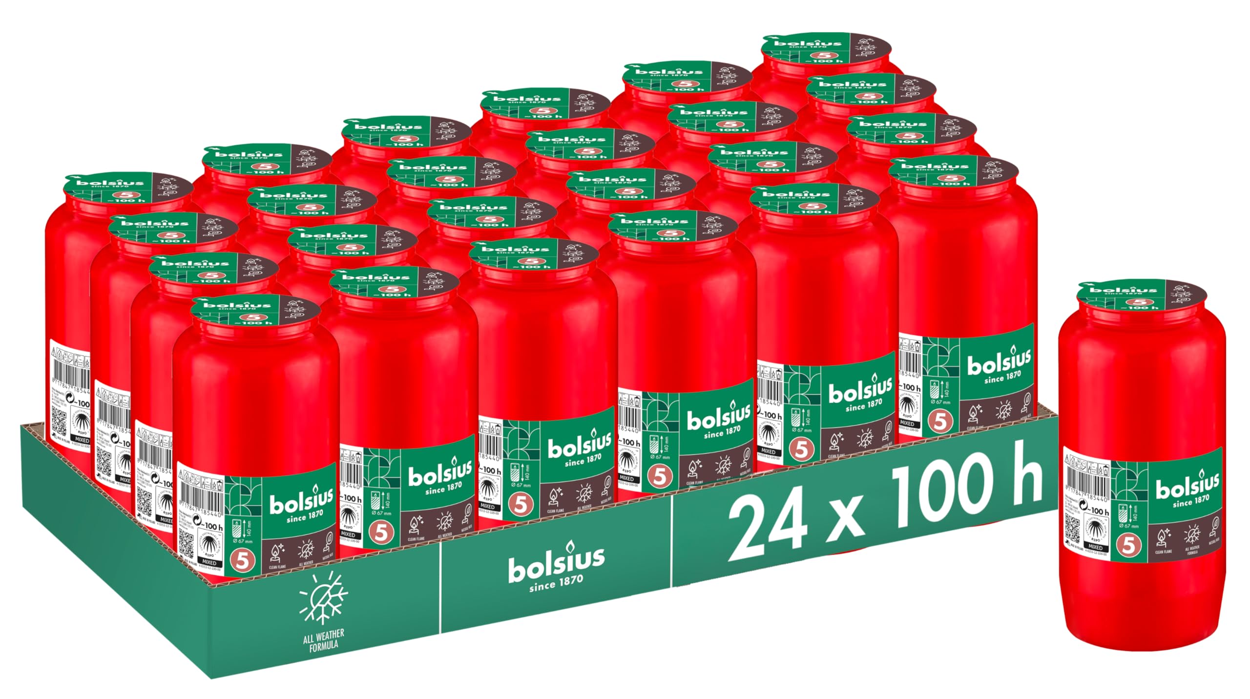 bolsius-bougies-piliers-fun-raire-blanc-4-jours-lot-24 image 6