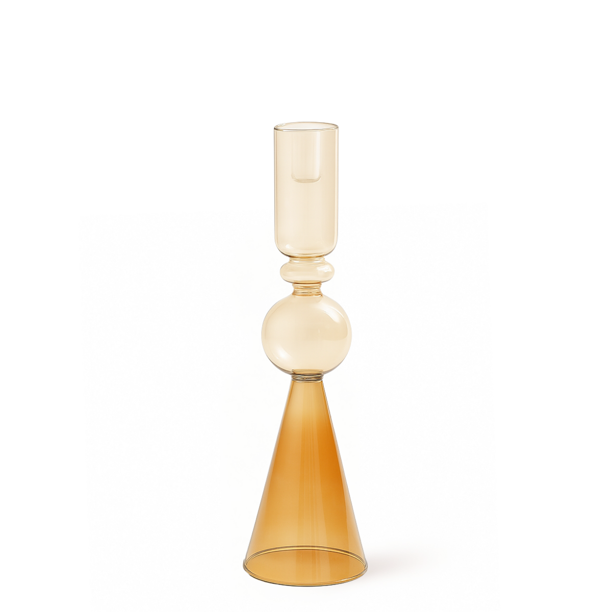 sia-nora-bougeoir-sunrise-verre-orange-ambr-31-cm image 1