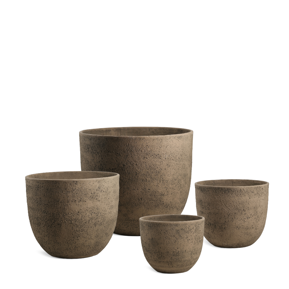 sia-deco-antica-lot-4-cache-pots-terra-marron-clair image 1