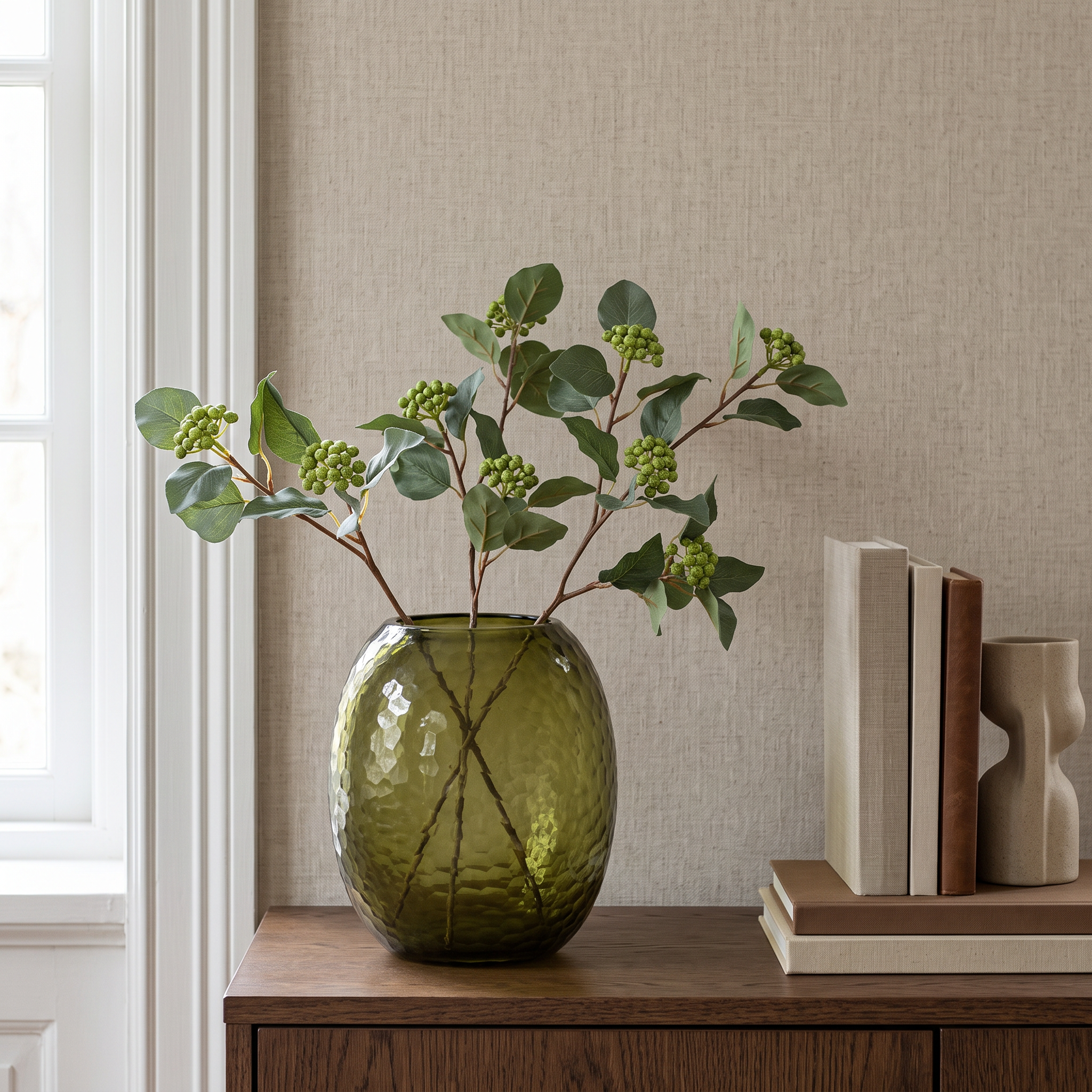 sia-deco-noah-branche-lierre-artificiel-vert-45-cm-baies image 3