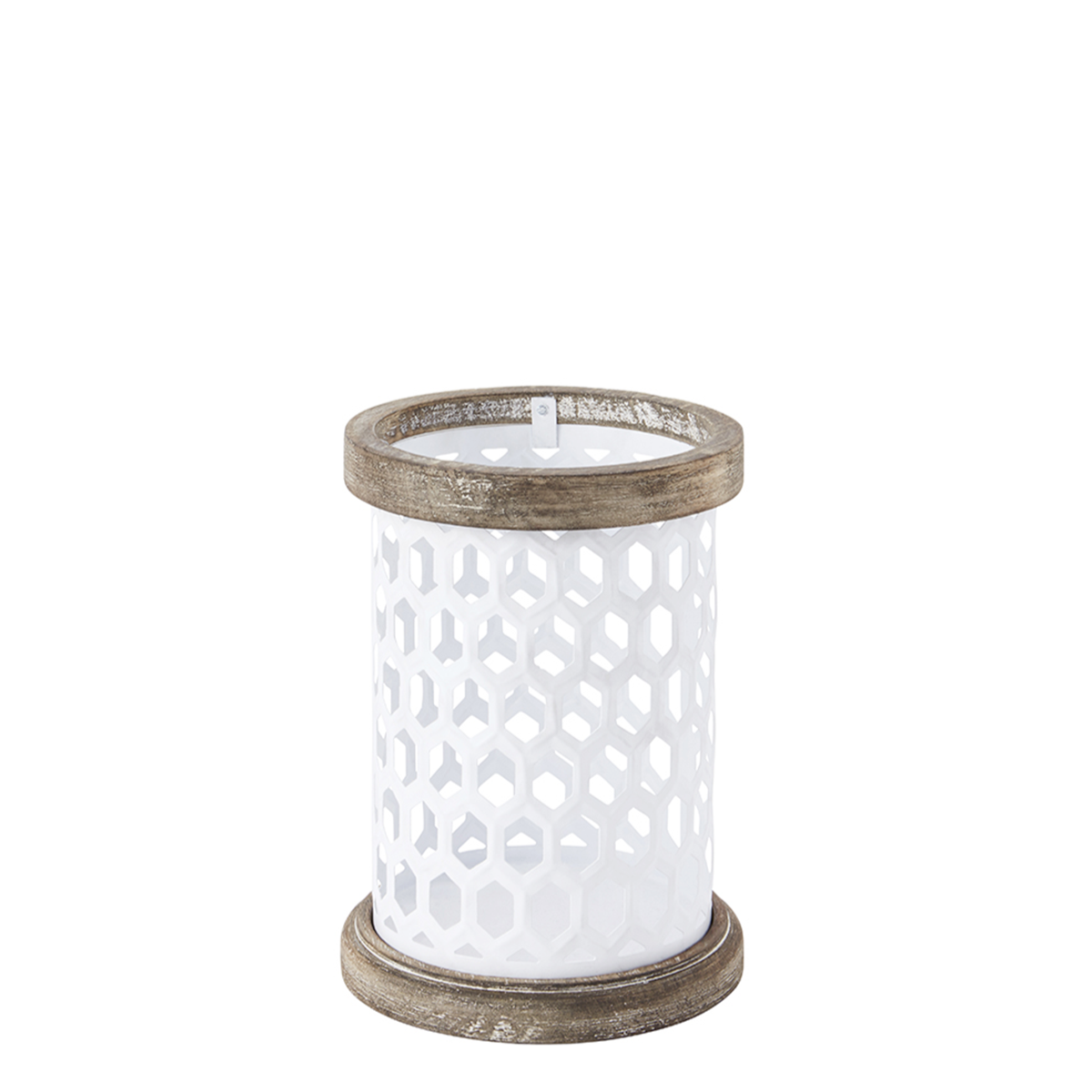 sia-nora-homy-photophore-petit-format-blanc-20-cm-bois image 1