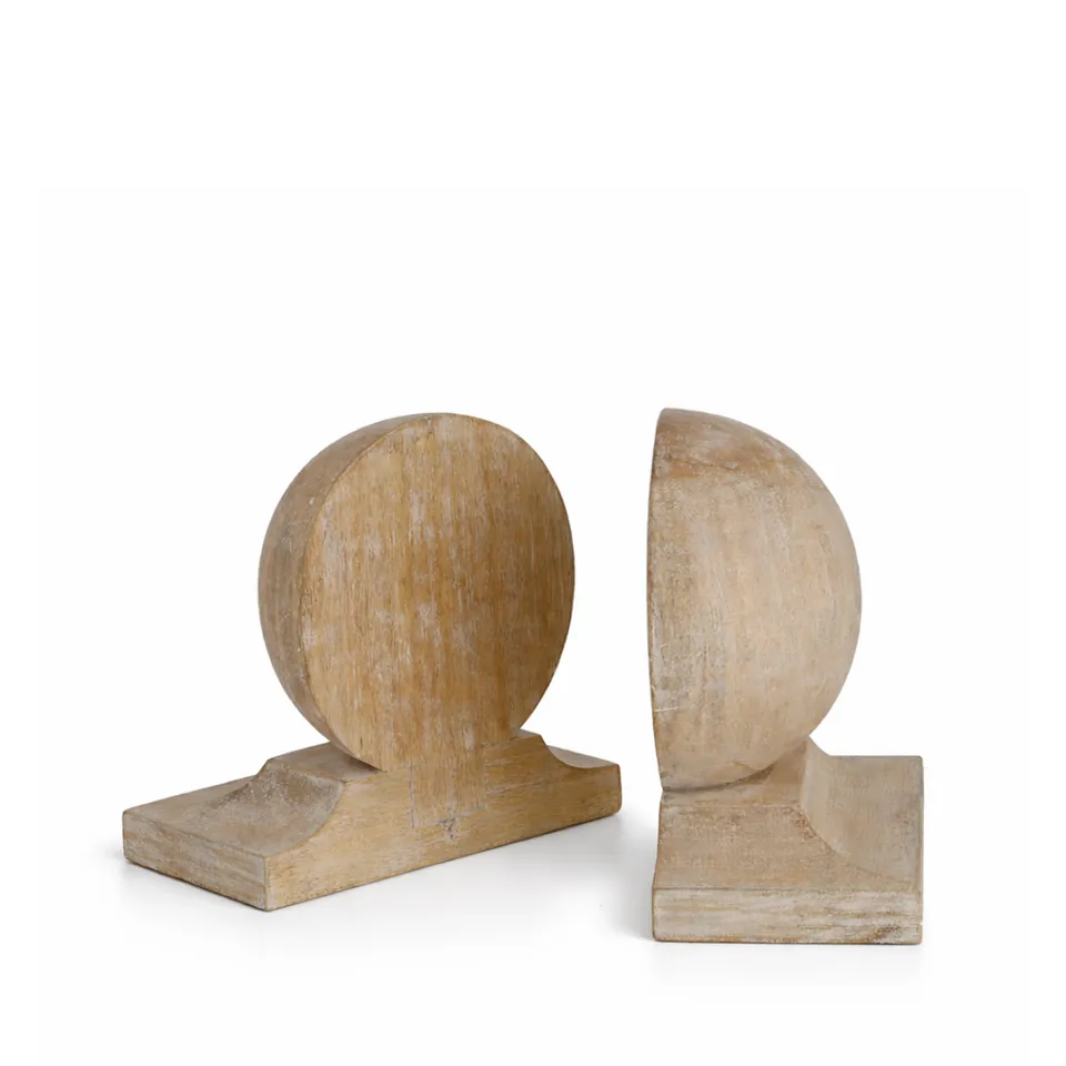 sia-deco-charlie-serre-livre-bois-beige-rond-16-cm image 1