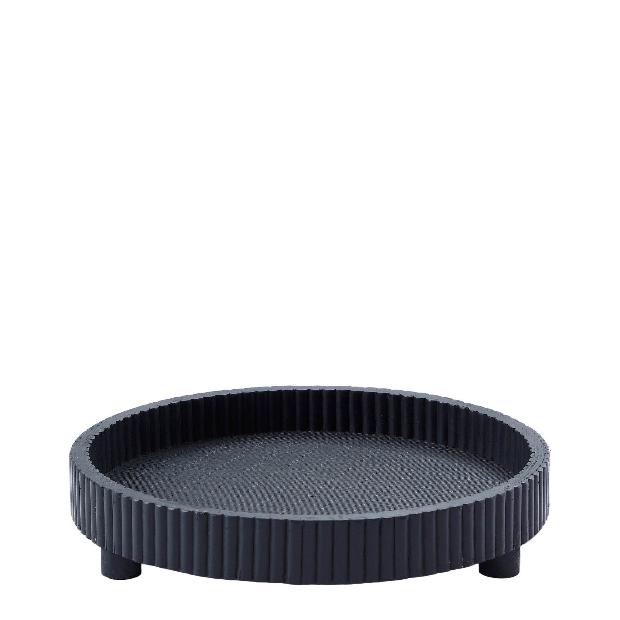 sia-arlo-palma-plateau-rond-noir-bois-30-5-cm image 1